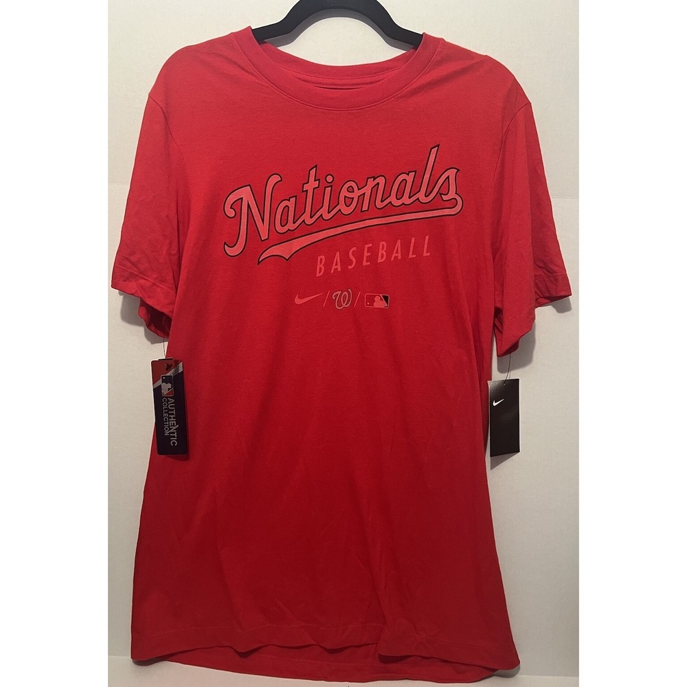 Washington Nationals Baseball THE NIKE TEE T Shirt Mens XL Red Short Sleeve MLB